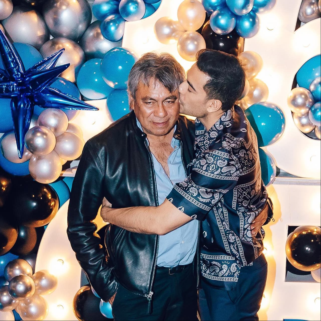 Carlos Rivera y su papá, José Gonzalo Gilberto Rivera Ramírez