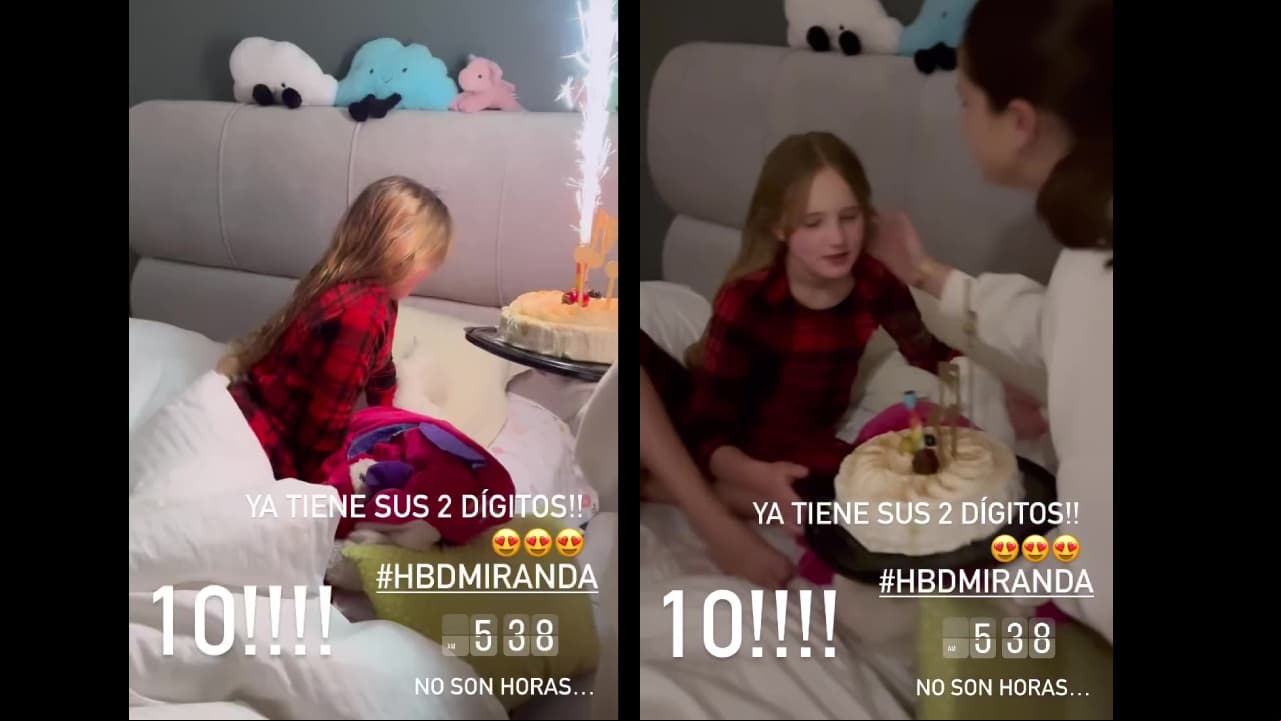 Geraldine Bazán sorprende a su hija por su cumpleaños