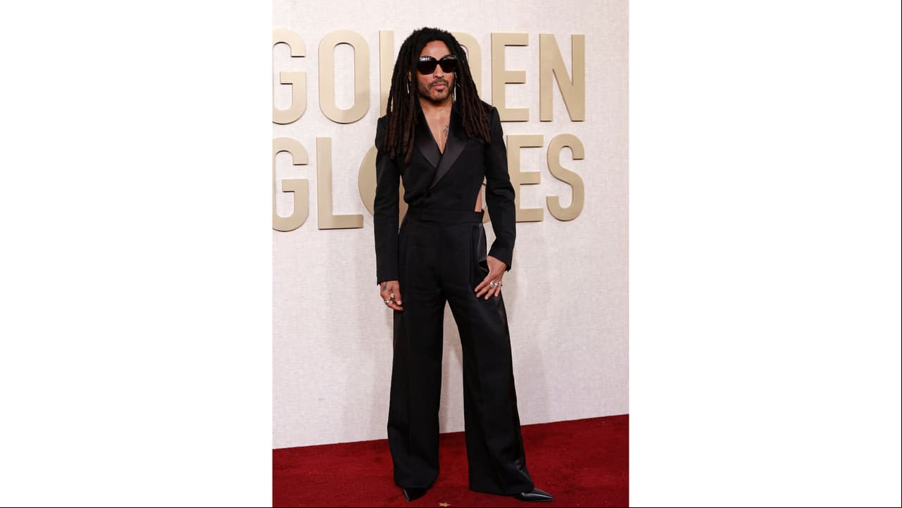 Lenny Kravitz en la 'red carpet'.