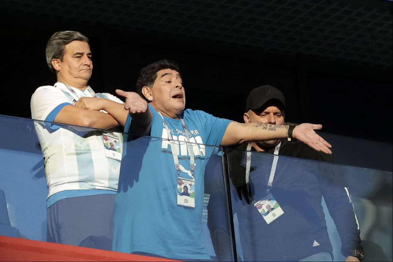 Maradona ‘fuera de sí’ por Argentina
