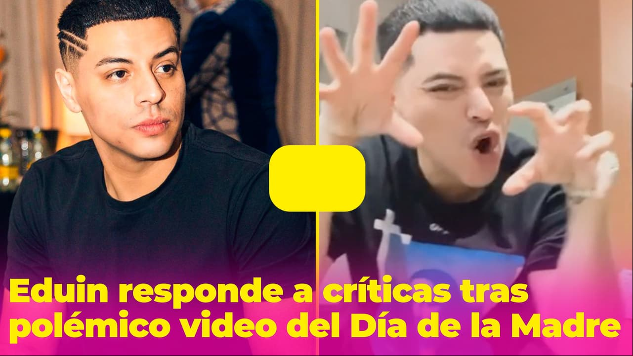 Eduin Caz explota y responde a las críticas por su felicitación del Día de las Madres