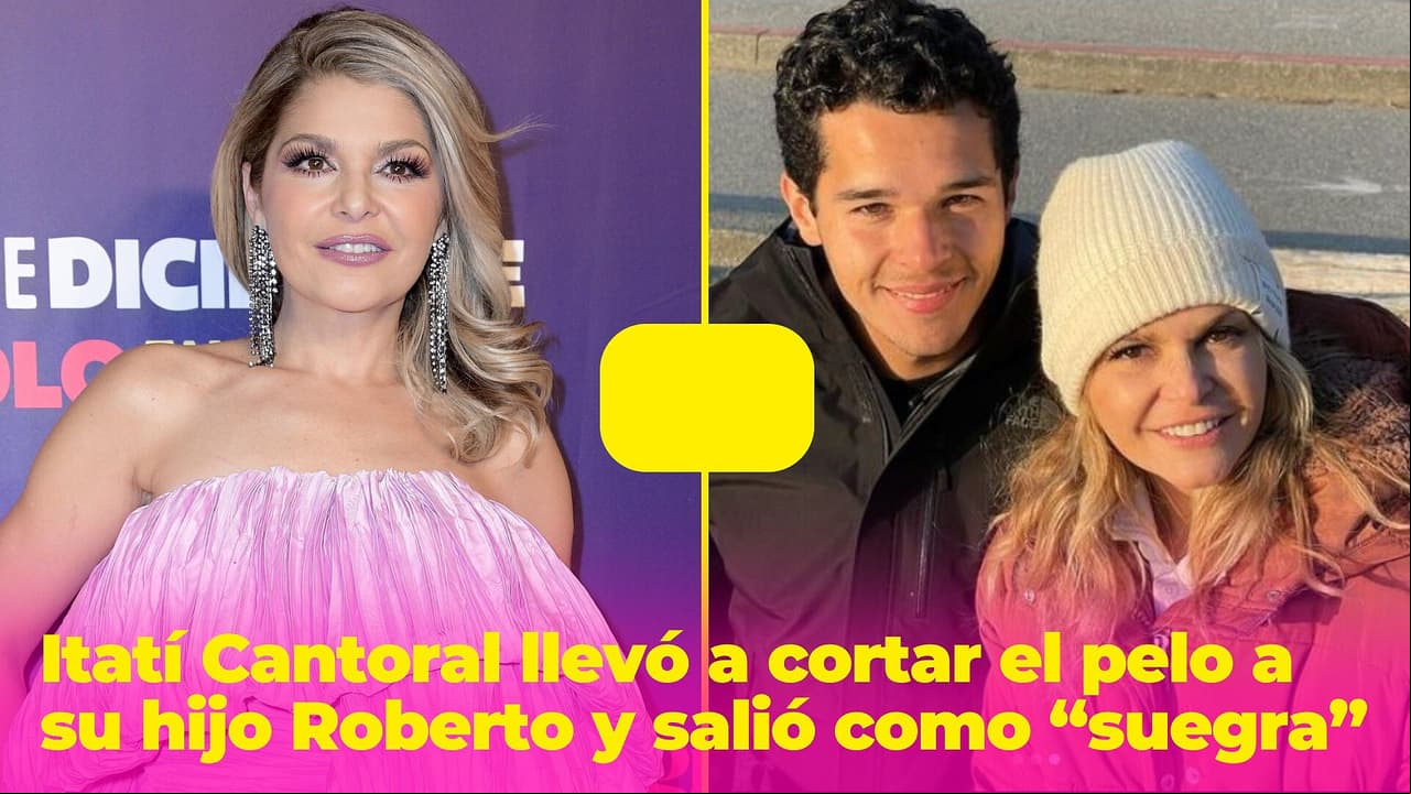 Itatí Cantoral llevó a cortar el pelo a su hijo Roberto y salió como “suegra”