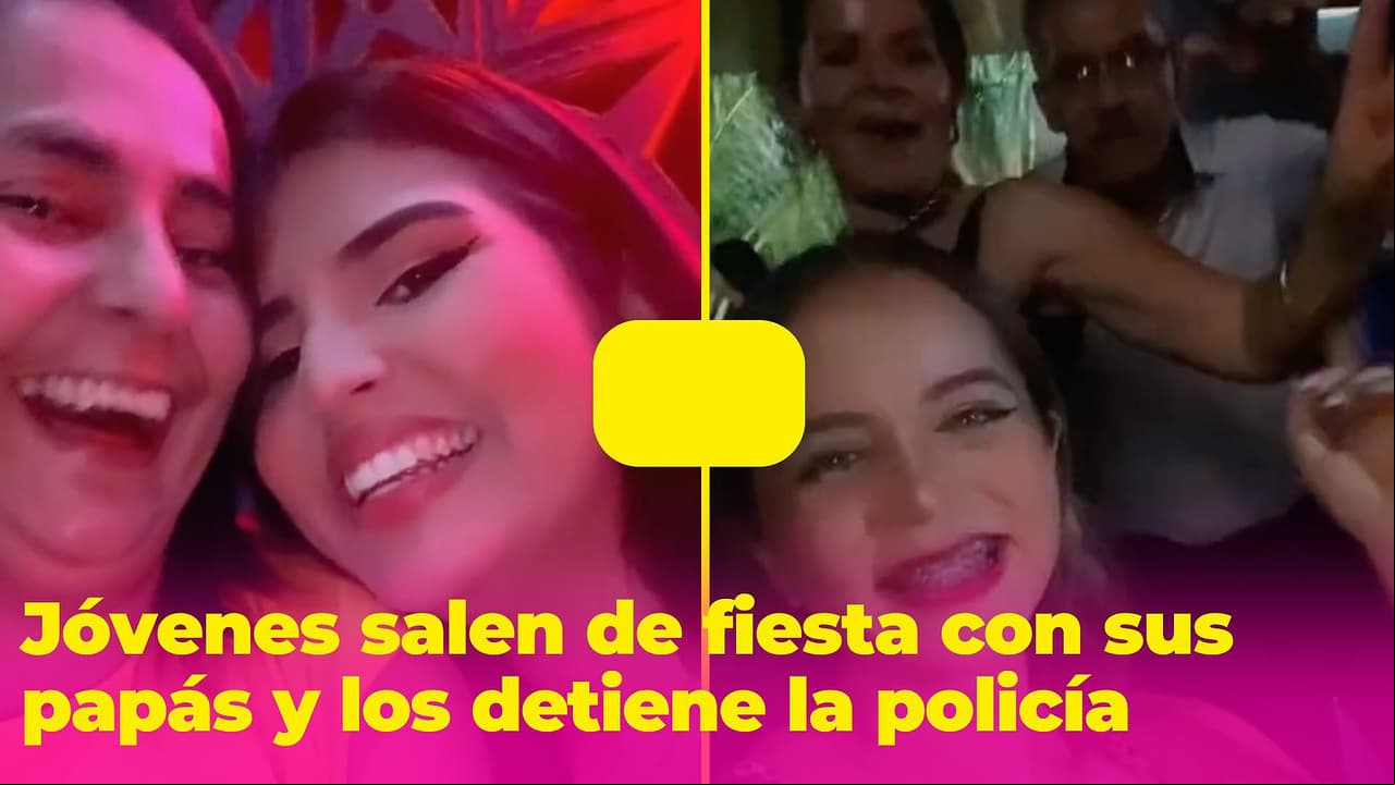 Jóvenes salen de fiesta con sus papás y pasa de todo: a unos hasta los detuvo una patrulla