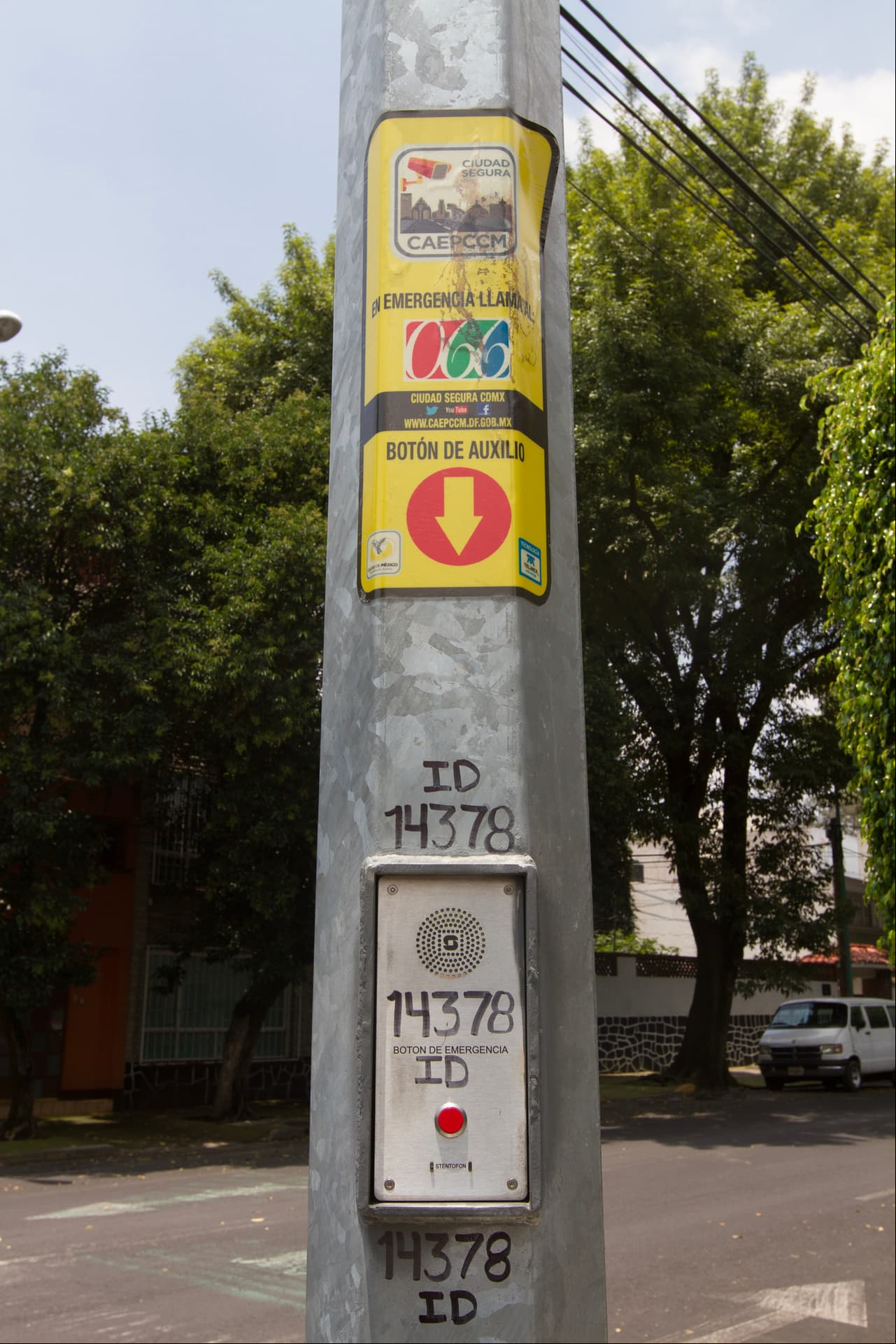 Este es el número de identificación del poste