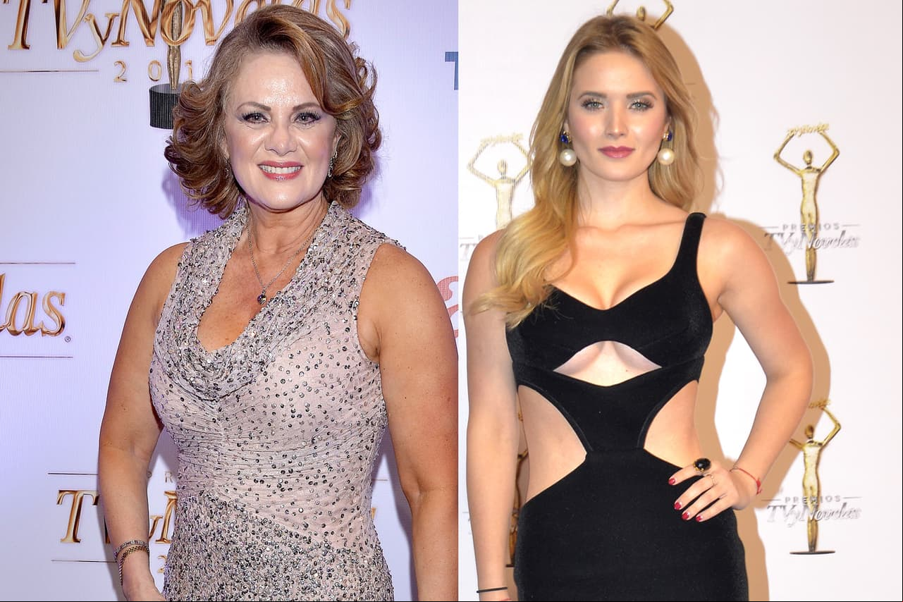 Kimberly Dos Ramos y Érika Buenfil en los Premios TVyNovelas