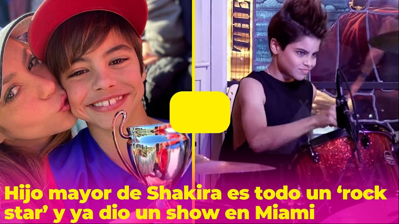 ¡Todo un roquero con radical look!: hijo mayor de Shakira se presenta con su banda en Miami (video)