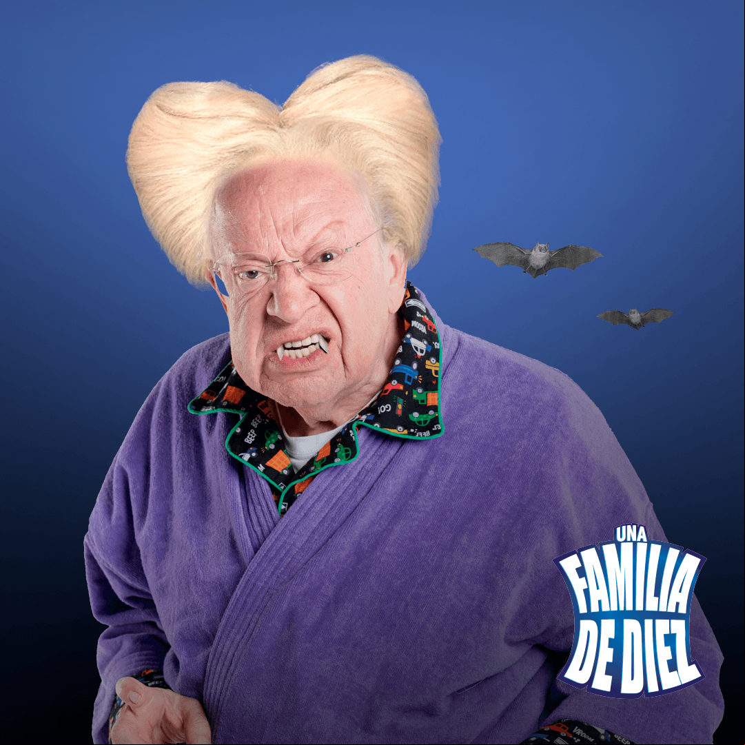 El abuelo es Drácula.