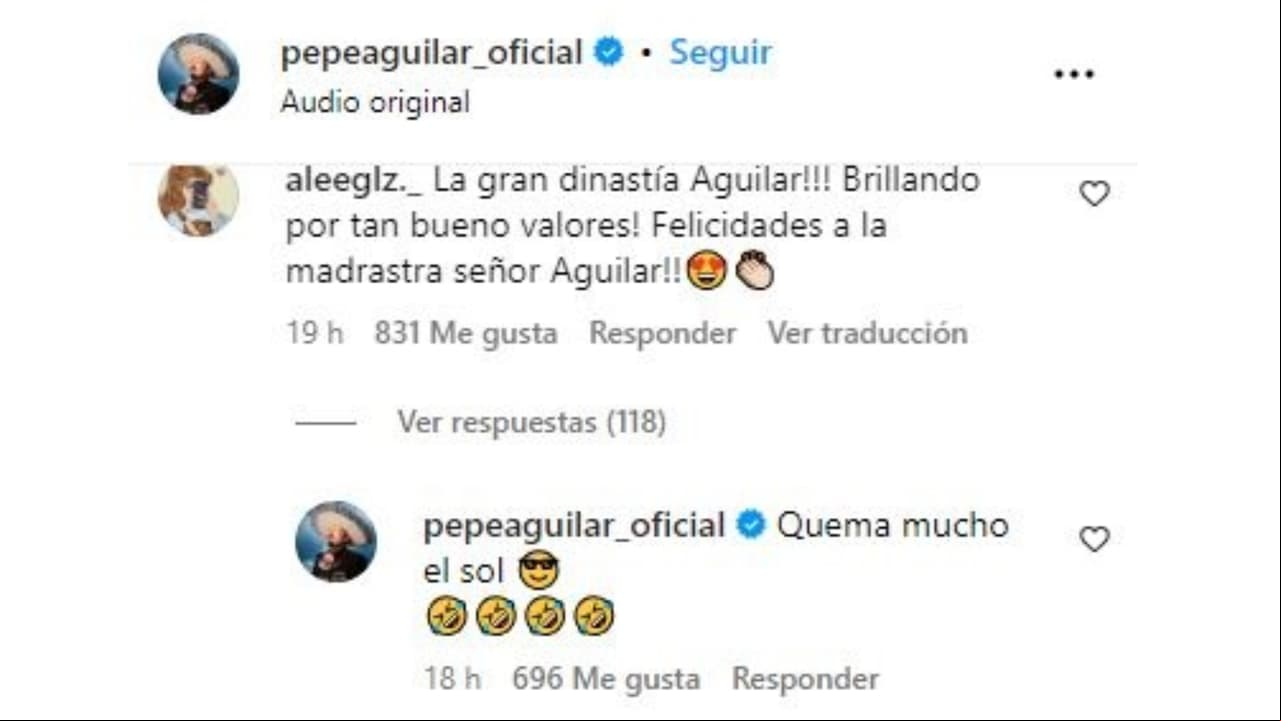 Pepe Aguilar responde a quienes llaman 'madrastra' a Ángela.