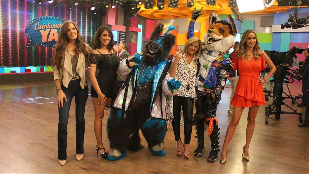 Las conductoras de Cuéntamelo Ya! recibieron a Cebra y Zorro de ¿Quién es la máscara? en el programa