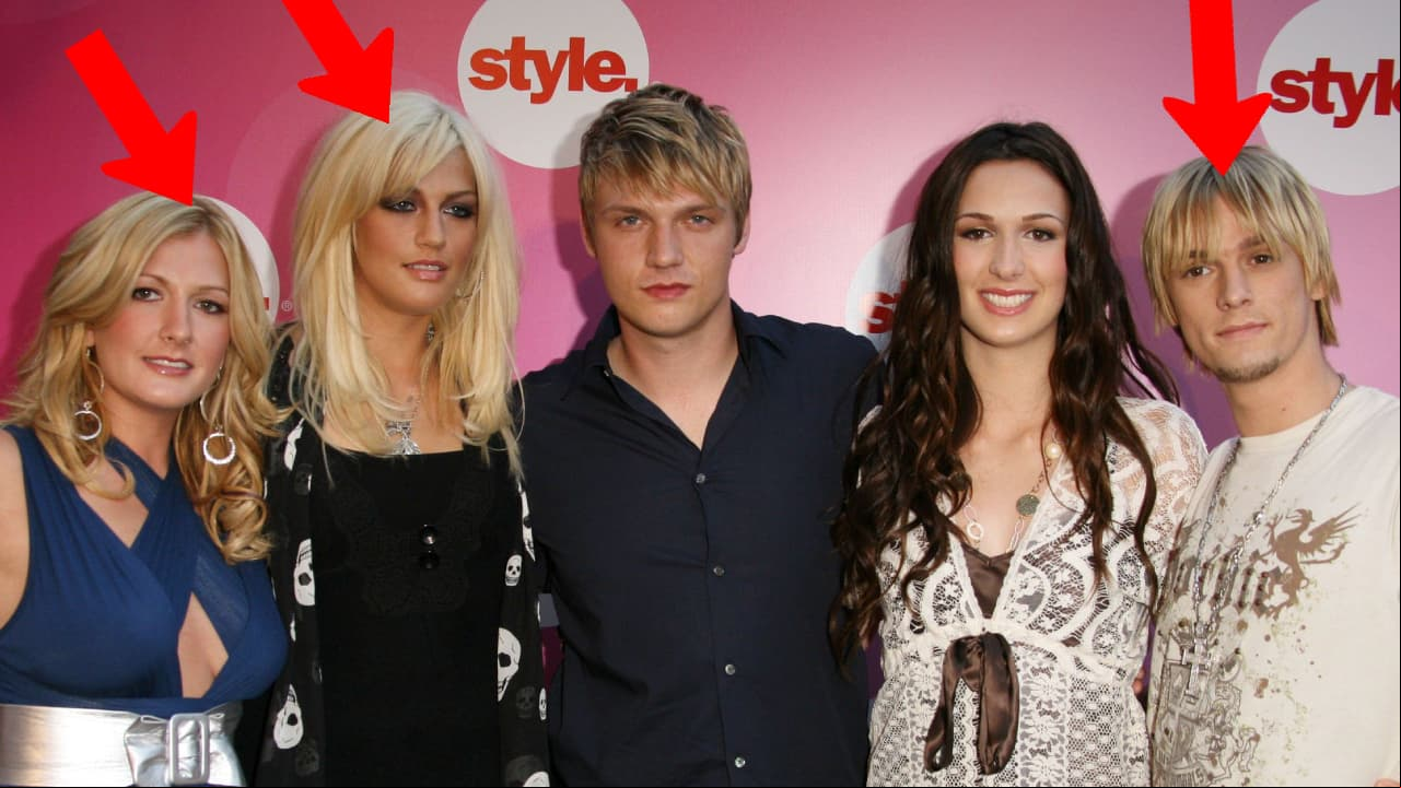 Los cinco hermanos Carter: Bobbie, Leslie, Nick, Angely Aaron