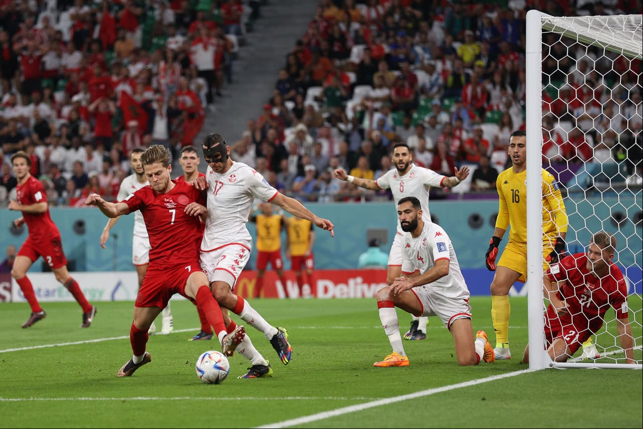 Dinamarca y Túnez regalan el primer 0-0 en la Fase de Grupos del 
<b>Mundial Qatar 2022. </b>