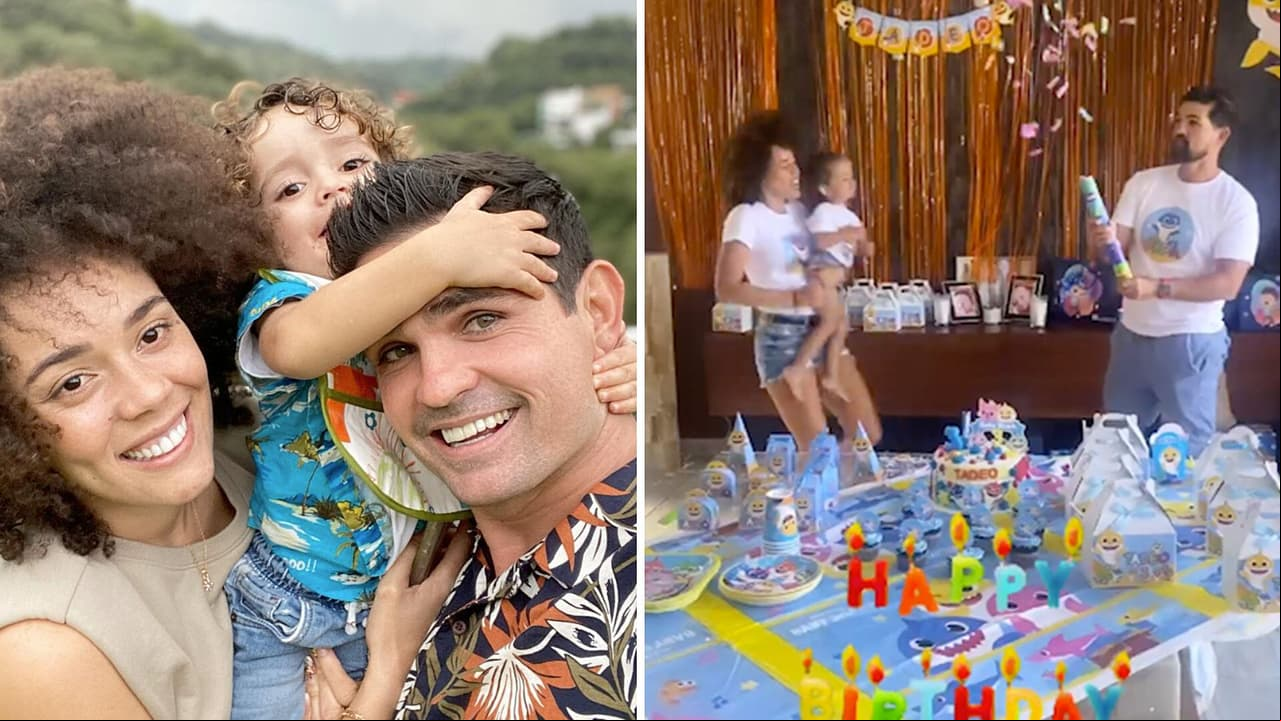 Ferdinando Valencia y Brenda recuerdan a Dante en el cumpleaños de Tadeo