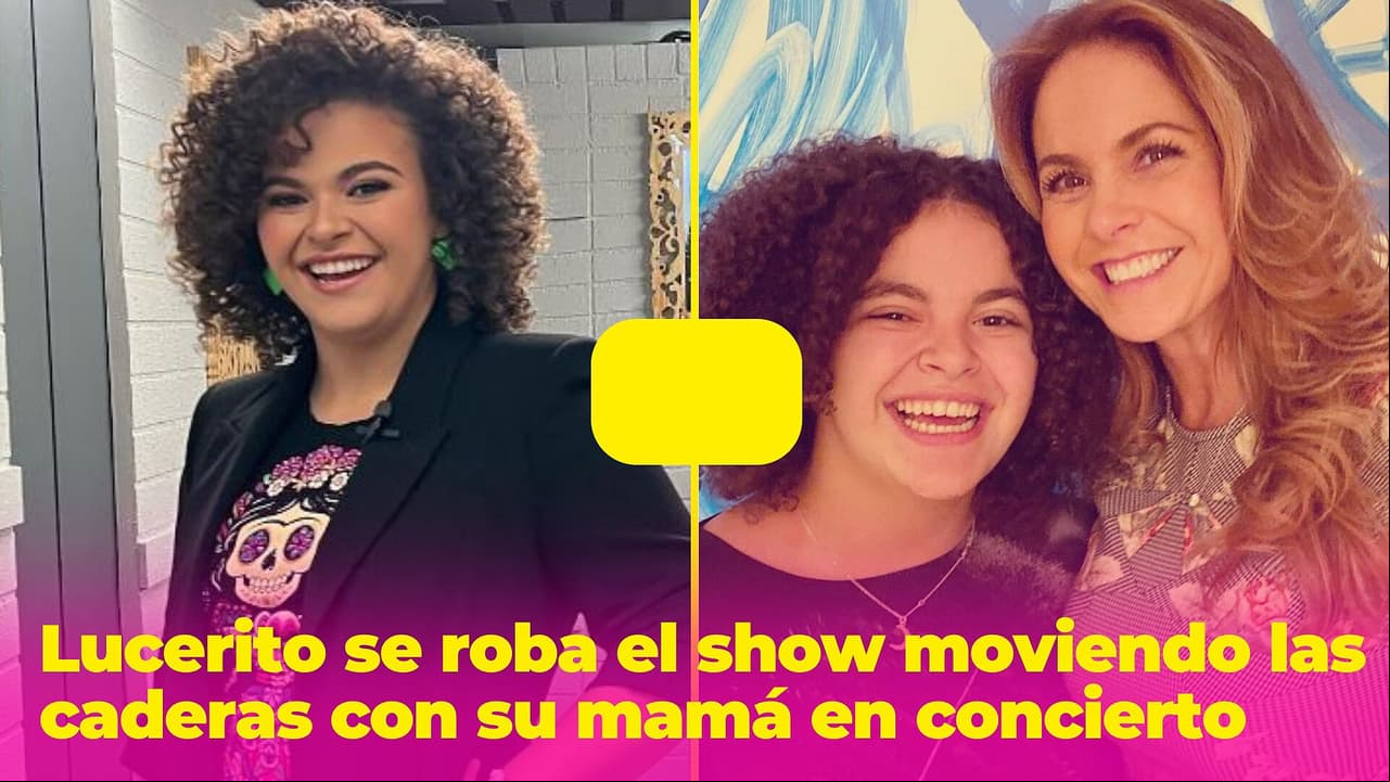 Lucerito se roba el show moviendo las caderas con su mamá en pleno concierto: así se lucieron