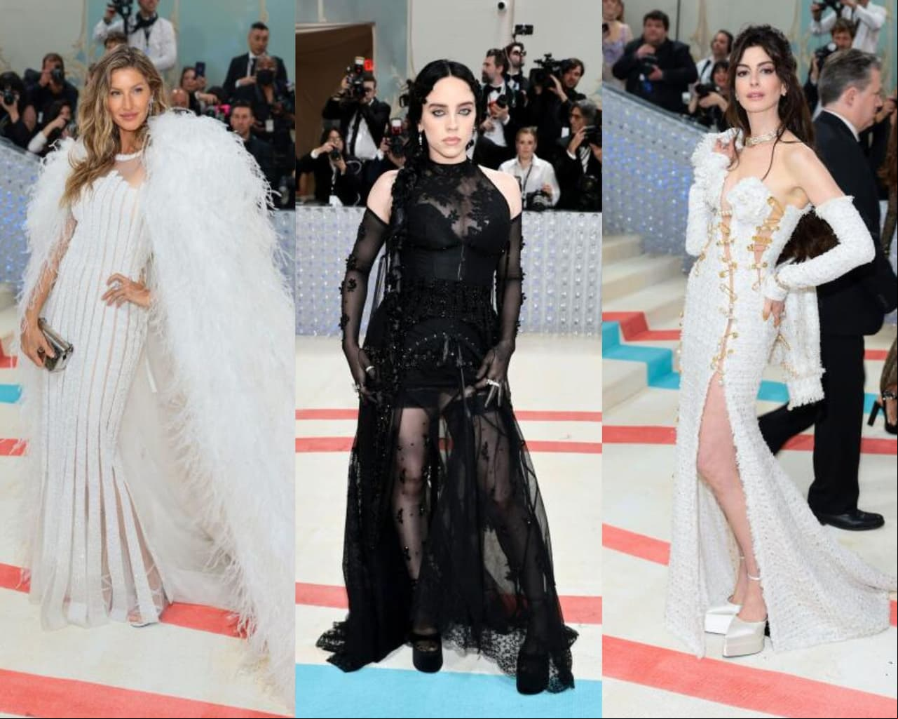 Gisele Bündchen, Billie Eilish y Anne Hathaway en la Met Gala 2023