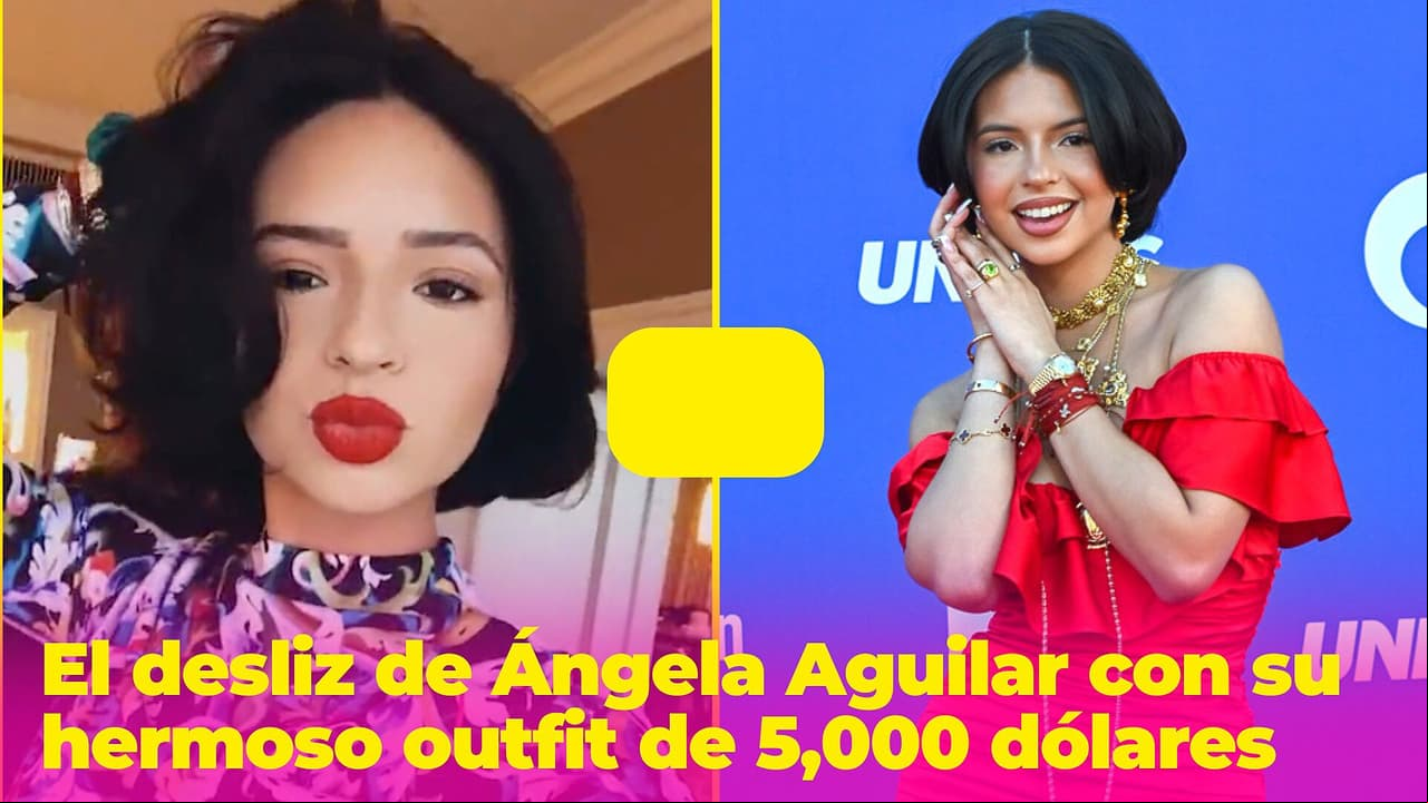 El desliz de Ángela Aguilar con su hermoso outfit de más de 5,000 dólares