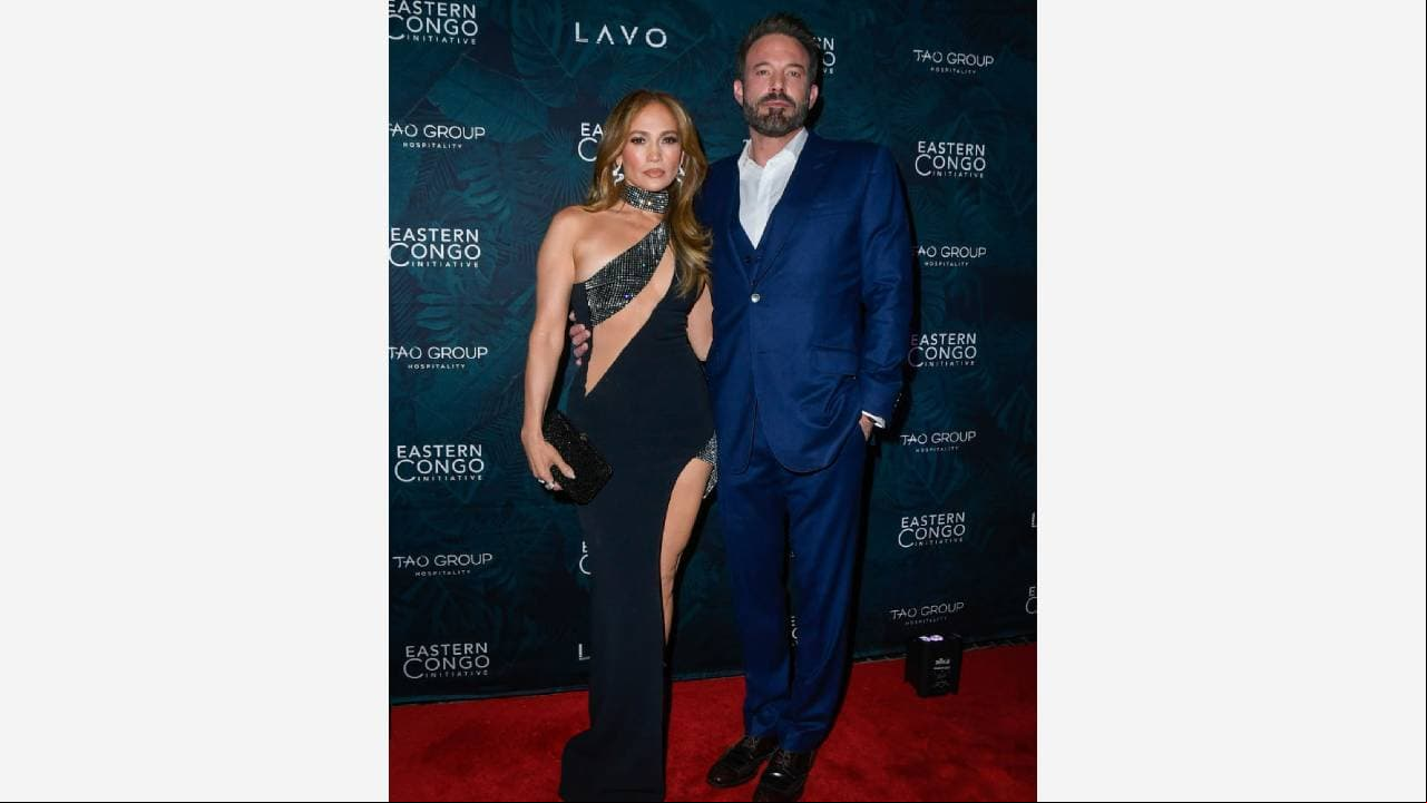 JLo y Ben Affleck en el Eastern Congo Initiative Poker and Blackjack Tournament