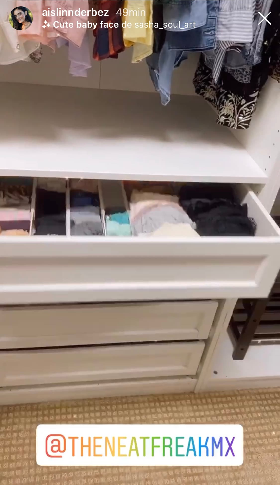 La organización de la ropa interior tampoco podía faltar y ahora cada categoría está perfectamente delimitida de las demás.