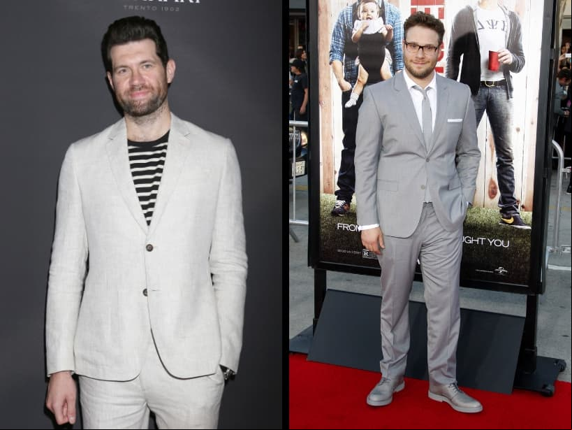 Billy Eichner (izquierda) y Seth Rogen (derecha)