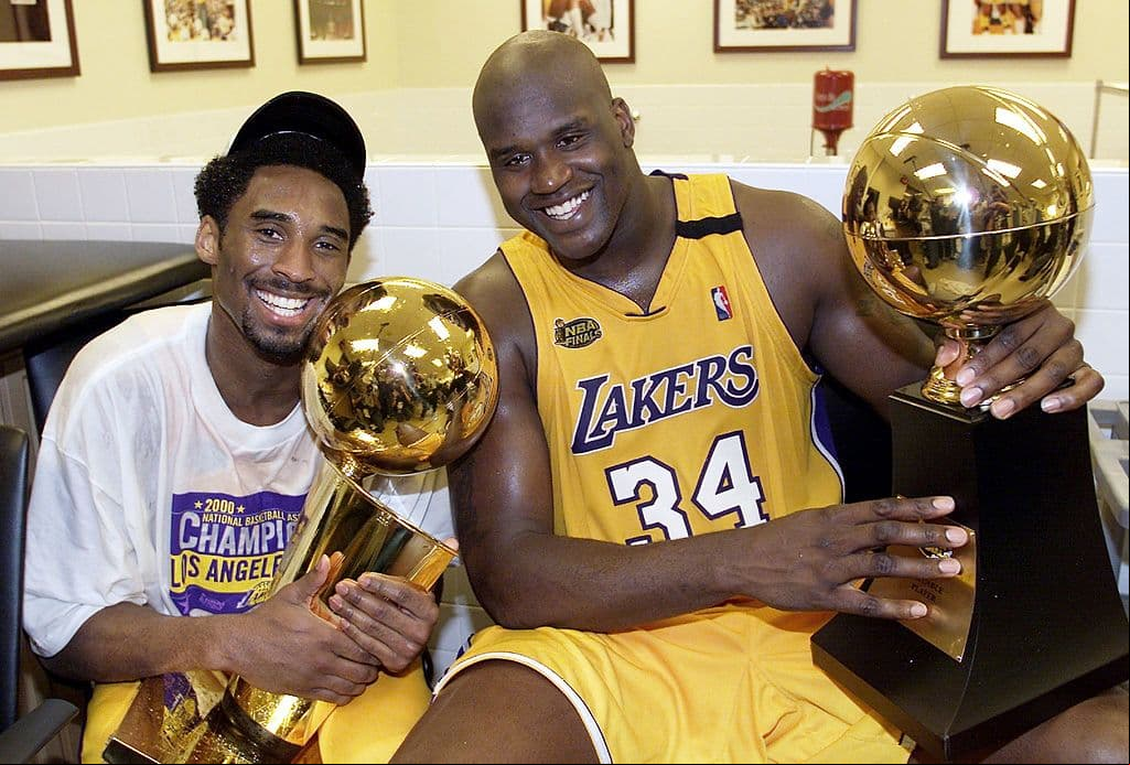 <b>Bryant - O'Neal</b> - Durante su estancia en los Lakers, O'Neal coincidió con Kobe y rompieron la NBA al conseguir tres títulos consecutivos de 1999 a 2001.