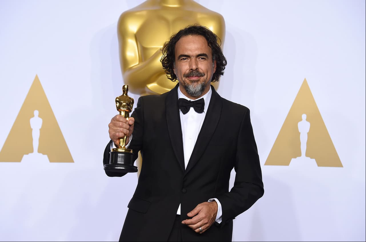 Alejandro González Iñárritu tras ganar la categoría ‘Mejor Director’ por ‘El Renacido’