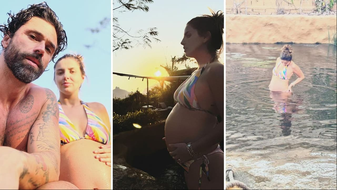 Michelle Renaud en sus últimos meses de embarazo.