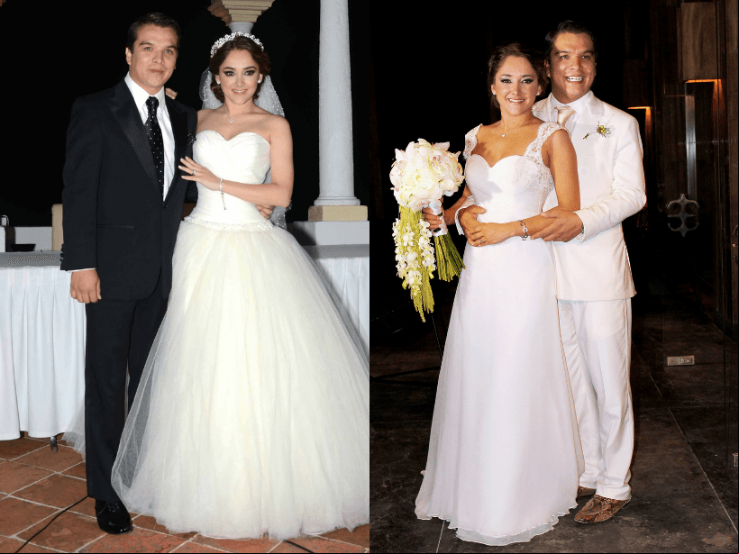Sherlyn se vistió de novia en 2014 cuando se casó con Gerardo Islas. La actriz tuvo dos ceremonias, para la civil eligió un vestido de Rafael Hernández y el cual tenía más de 20 mil cristales Swarovski con una larga cola; para la religiosa optó por un diseño de princesa.