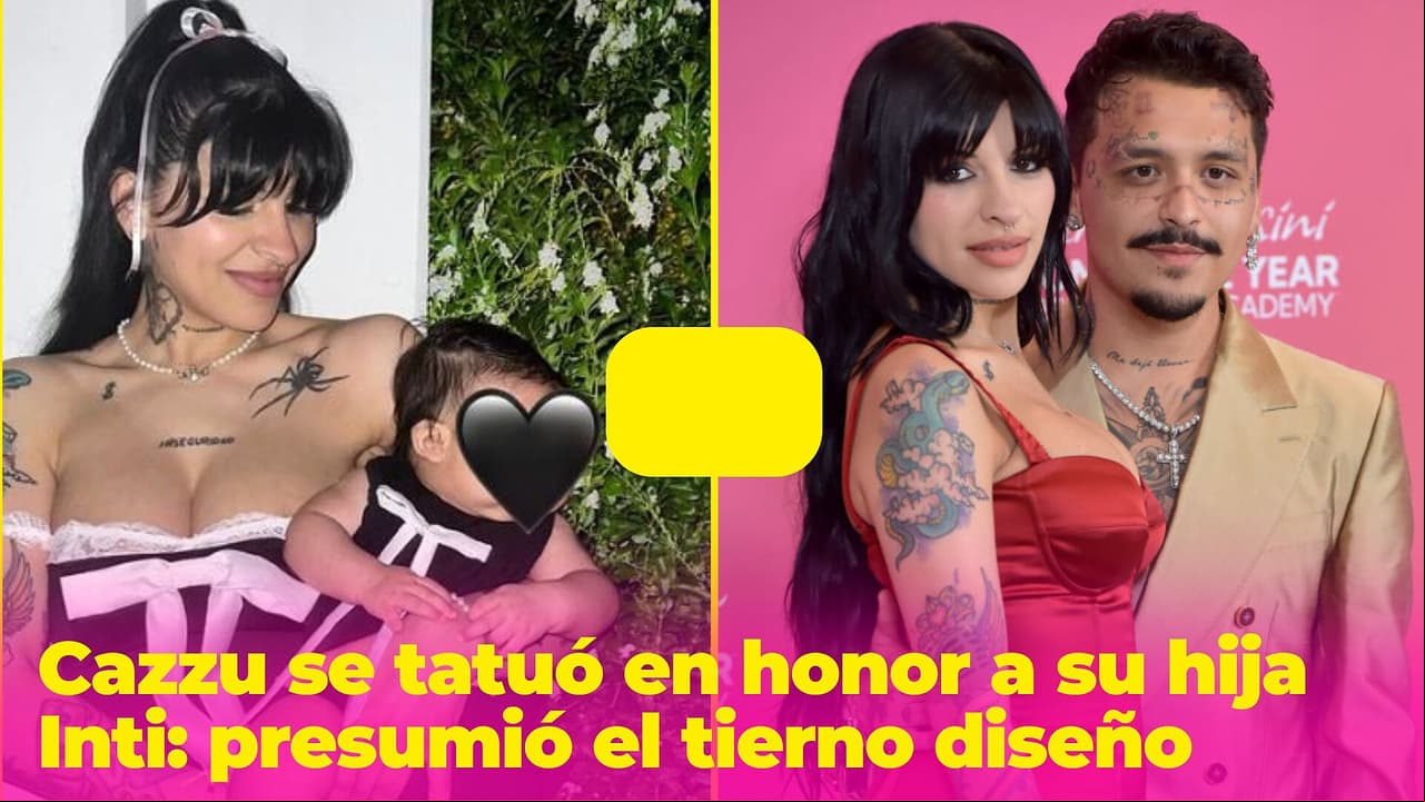 Cazzu se tatuó en honor a su hija Inti: así presumió el tierno diseño que eligió