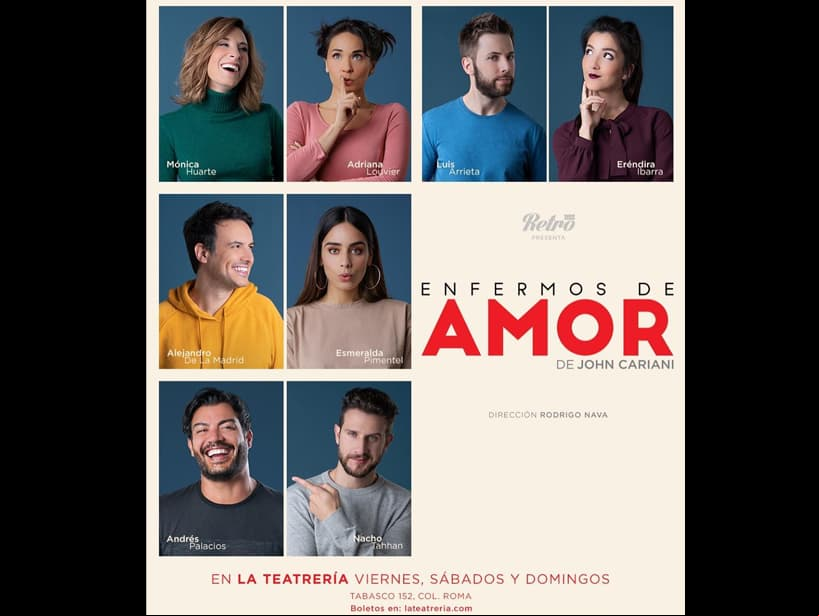 Además el actor formó parte del elenco de la puesta en escena ‘Enfermos de amor’, compartiendo escenario con Mónica Huarte, Adriana Louvier, Luis Arrieta, Eréndira Ibarra, Alejandro de la Madrid, Esmeralda Pimentel y Nacho Tahhan.