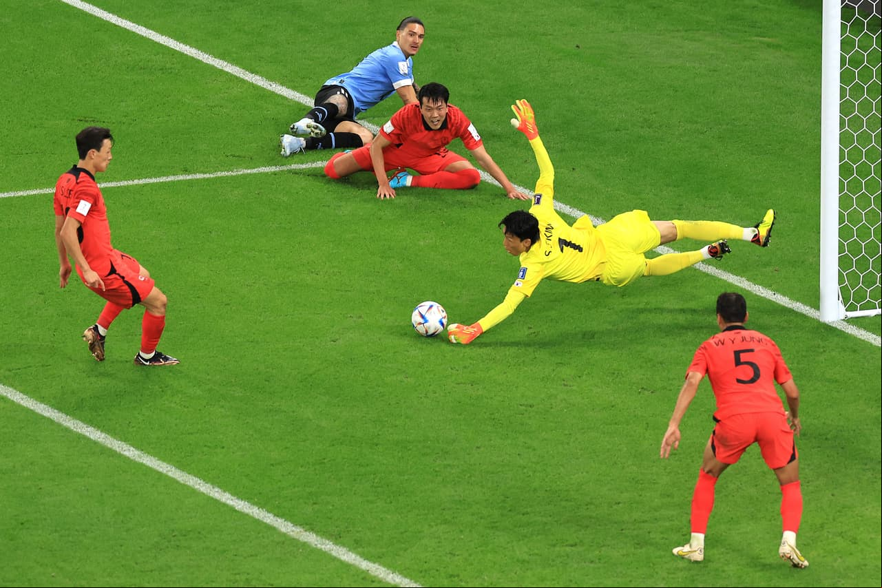 Uruguay y Corea del Sur empataron 0-0 en su debut en el Mundial Qatar 2022.