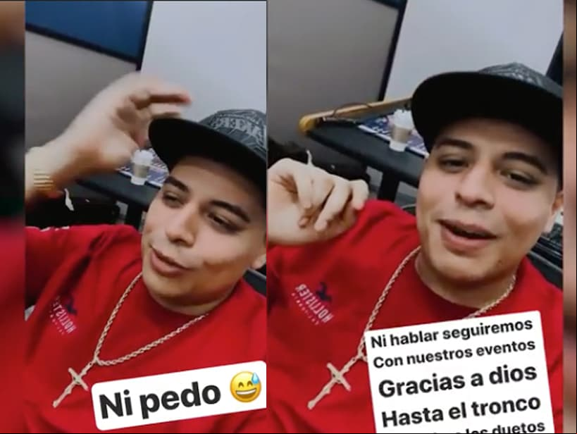 "Al final de cuentas sé que al morro le vale ver*$# y nunca ve mis historias, pero está bien a mí me gustaba cómo canta, me gusta cómo canta, pero, pus un cero por ciento casi casi dijo que no valgo ver*$#, verdad, pero está bien, no pasa nada, no me agüito, sólo vamos a dejar seguir y todo bien, le seguimos para adelante nosotros, puro para adelante", dijo.