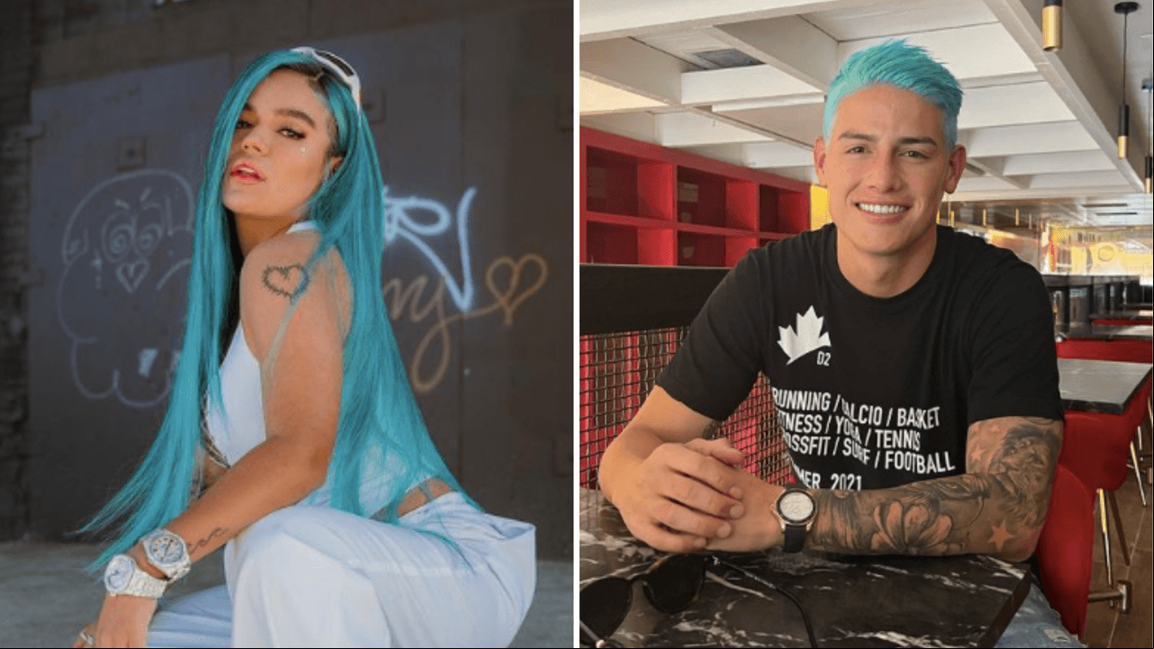 Karol G y James Rodríguez