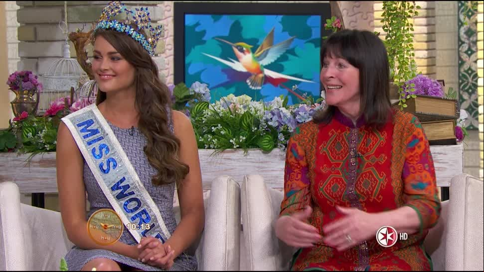 ¡Rolene Strauss, Miss Mundo  2014, en HOY!