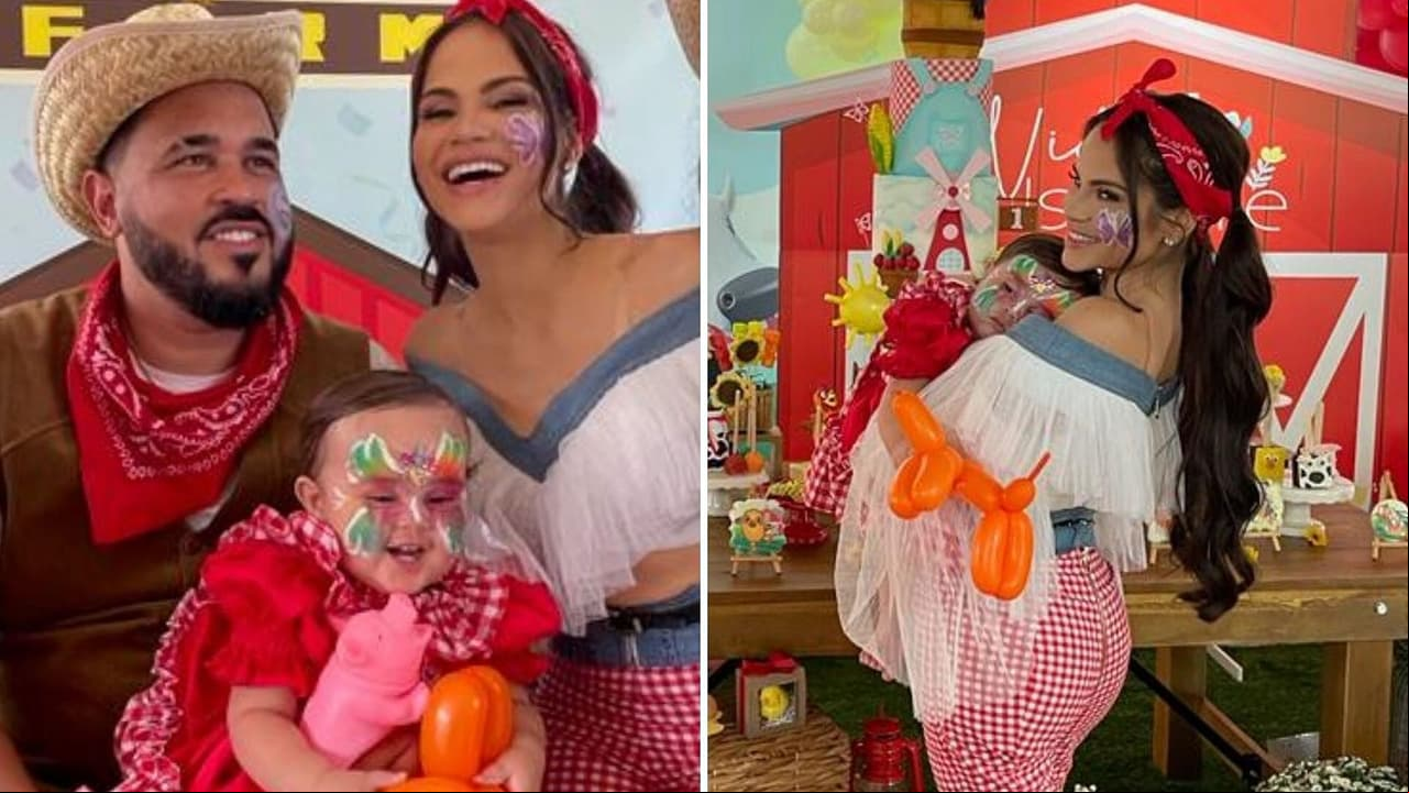 Natti Natasha recrea una granja para celebrar primer año de su hija