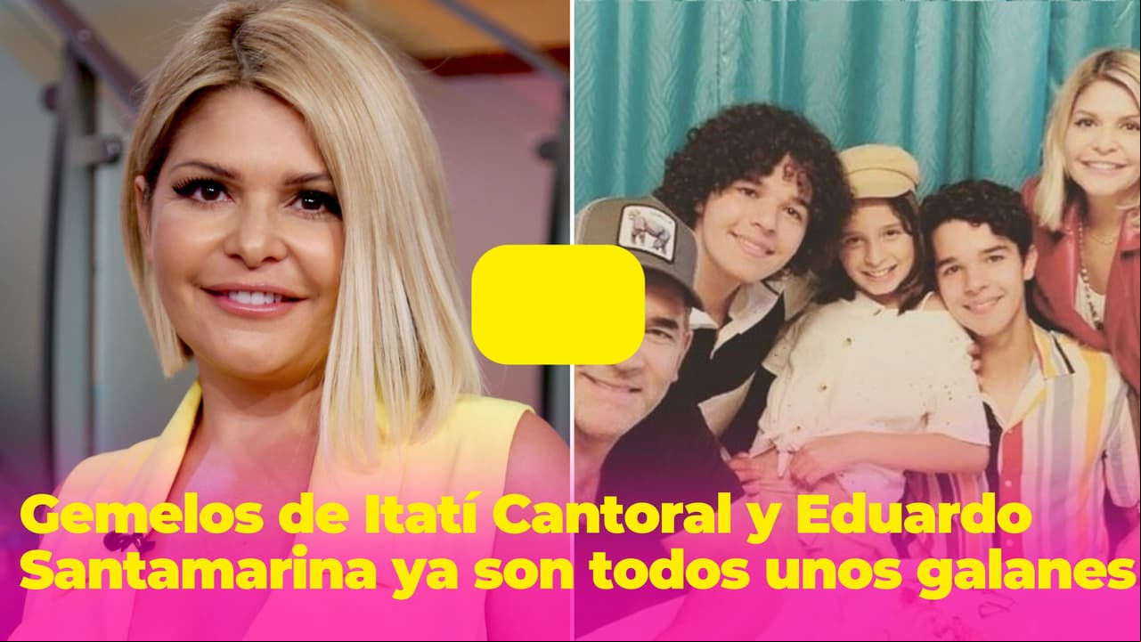 Los gemelos de Itatí Cantoral y Eduardo Santamarina se convirtieron en todos unos galanes: así han crecido