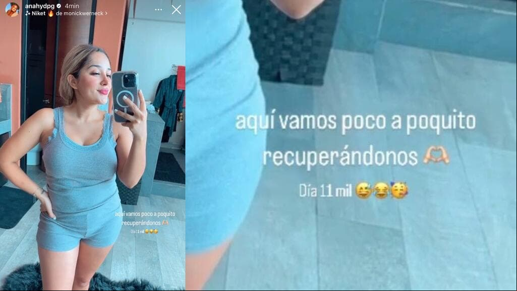 Daisy Anahy mostró cómo va así su recuperación.