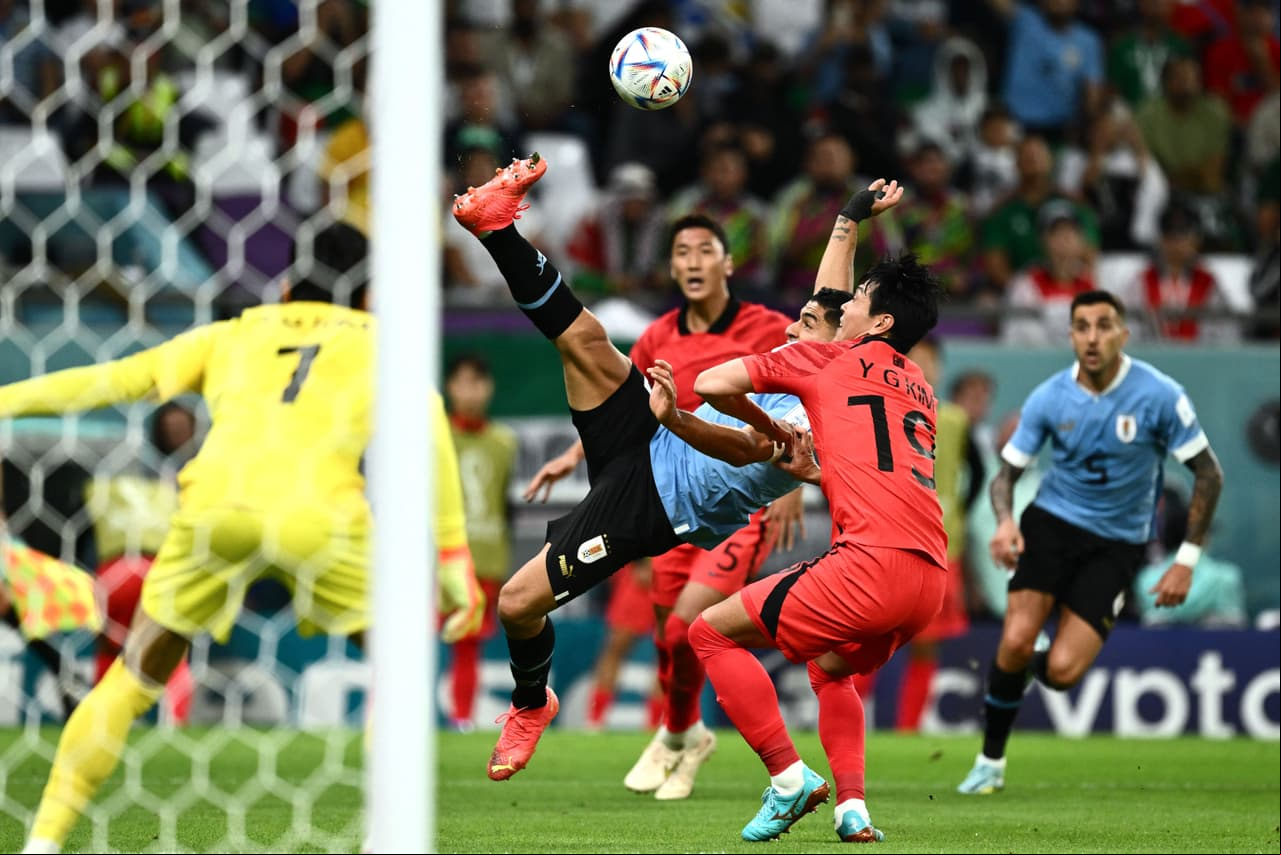 Uruguay y Corea del Sur empataron 0-0 en su debut en el Mundial Qatar 2022.