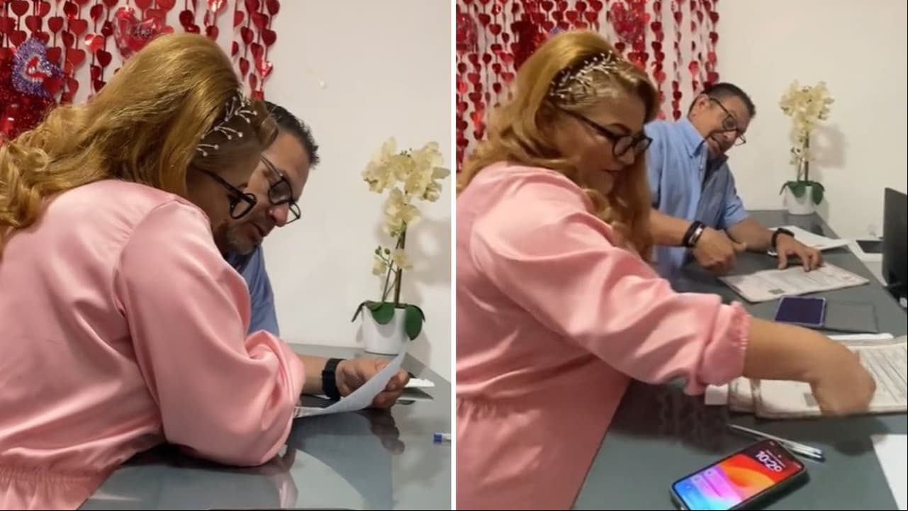 Mujer se reencuentra con su novio de secundaria, se casan y conmueven las redes