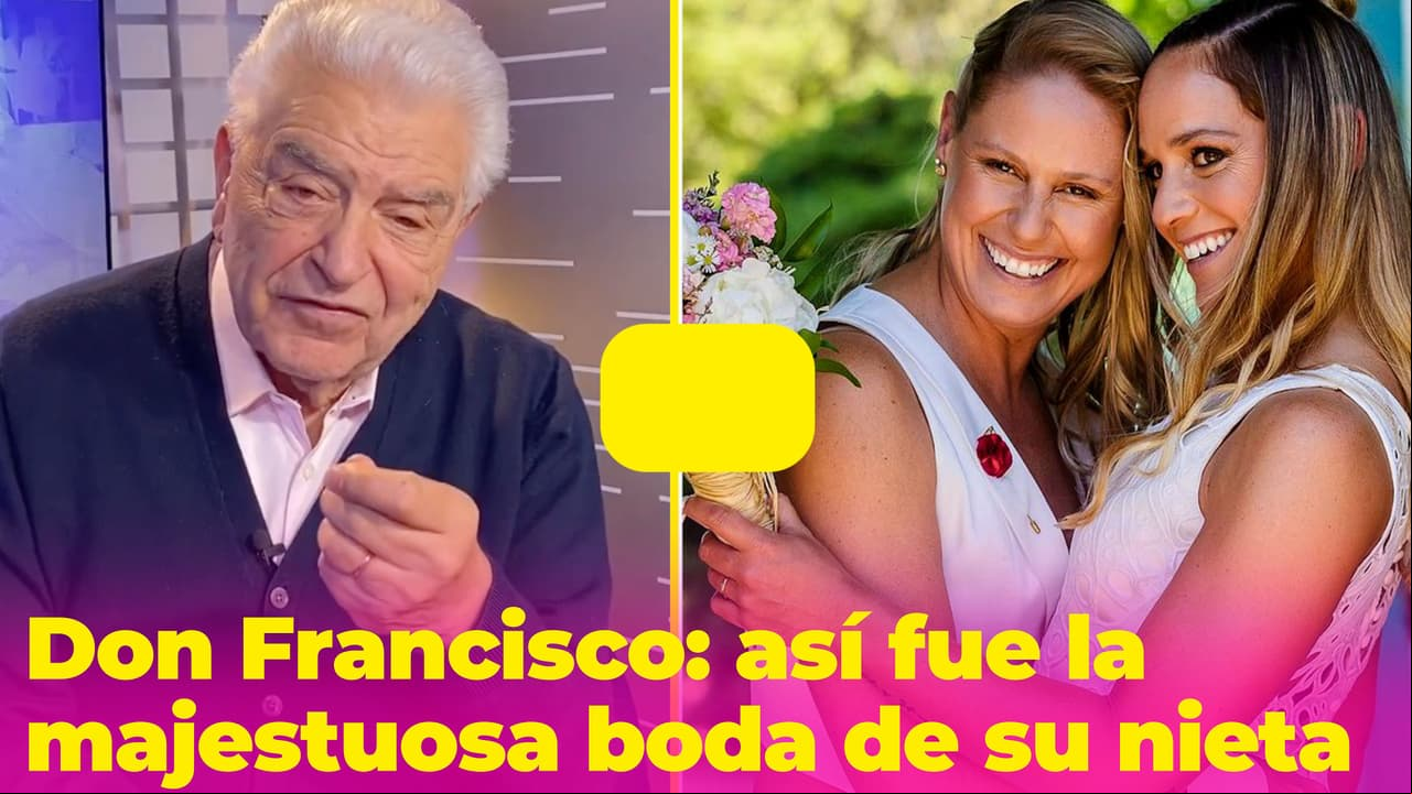 Don Francisco no se perdió la boda de su nieta Nicole: así fue el espectacular evento