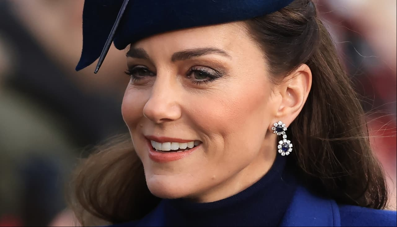 Kate Middleton em sua última aparição pública antes da cirurgia à qual foi submetida em janeiro de 2024