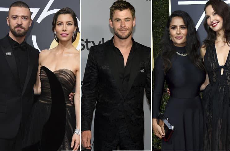 Hollywood se une contra el abuso sexual a través de la campaña #TIME'SUP
