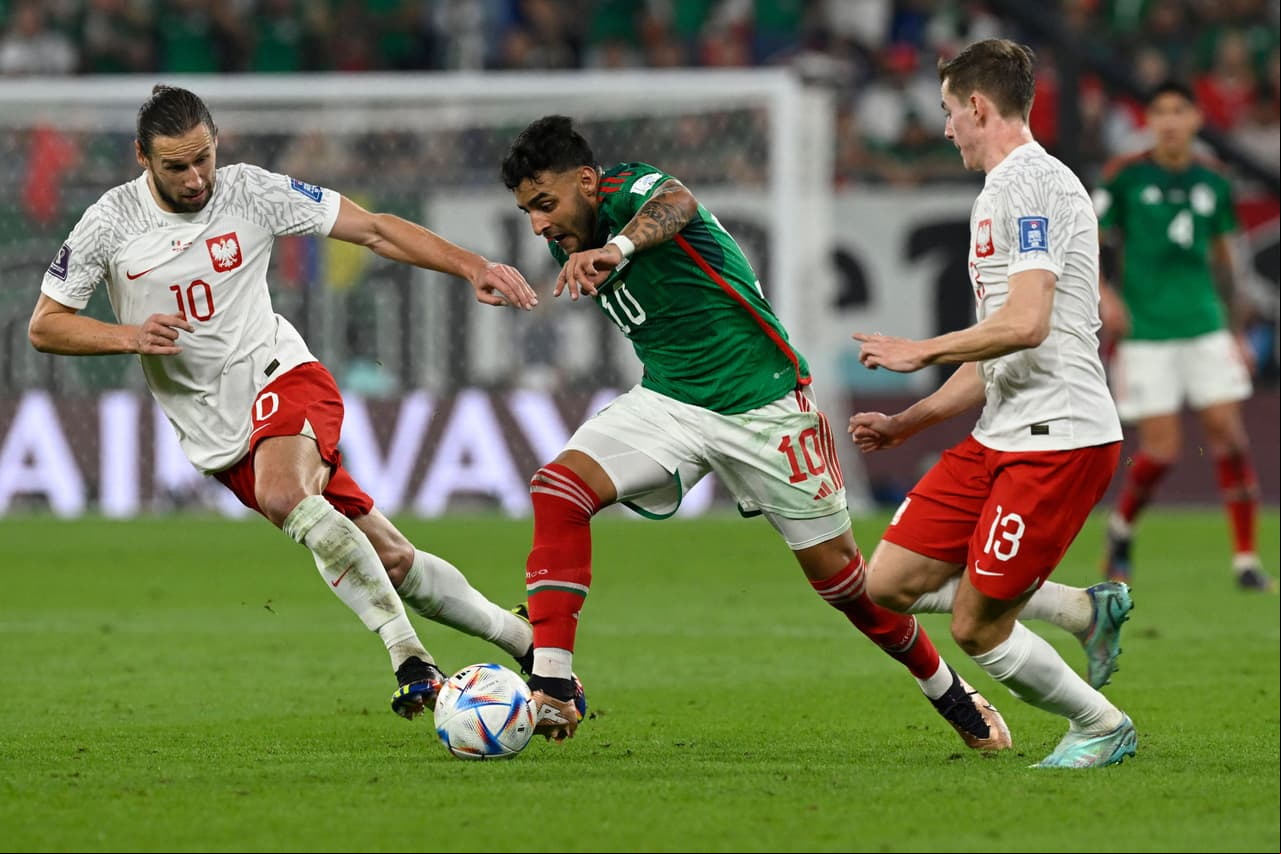 México empato sin goles frente a Polonia en su debut mundialista