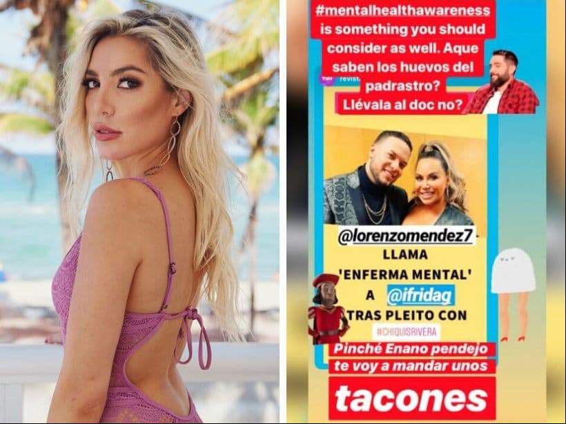 Tras este encontronazo, la hija de Alejandra Guzmán comenzó a escribir mensajes dirigidos a Chiquis Rivera en Instagram. Minutos más tarde, Lorenzo Méndez, quien habría sido testigo de lo ocurrido en el bar, publicó una imagen en sus historias de Instagram con la frase: “La salud mental es real… gente, seamos buenos”.