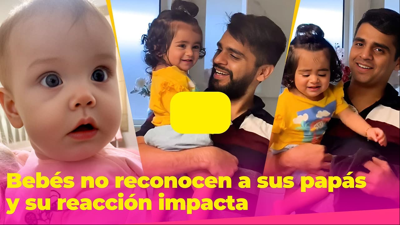 Estos bebés no reconocieron a sus papás sin barba: sus caritas de confusión causaron risas