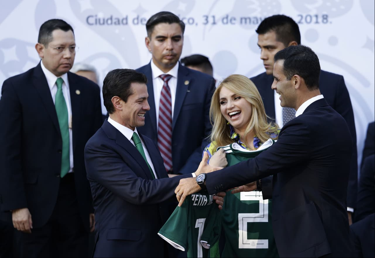 En mayo de 2018, la pareja recibió a la Selección Nacional antes de partir al Mundial de Futbol celebrado en Rusia.