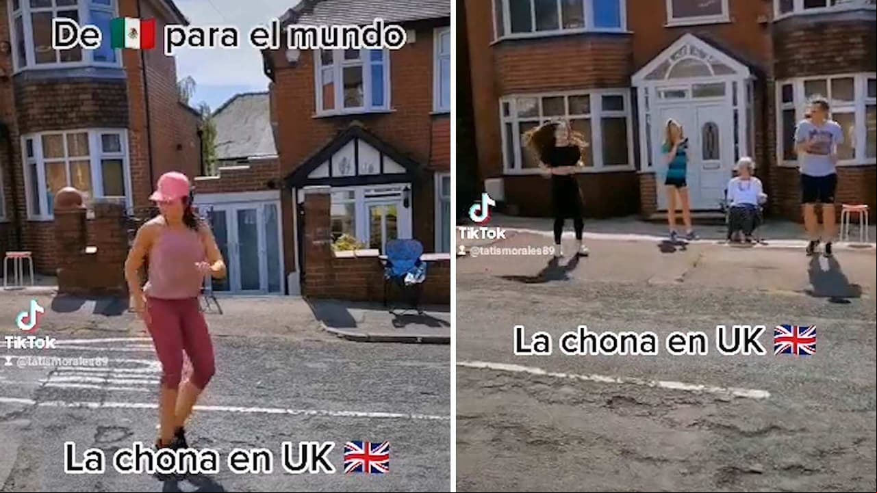 Mujer mexicana pone a bailar ‘La Chona’ a sus vecinos en Inglaterra y se vuelve viral