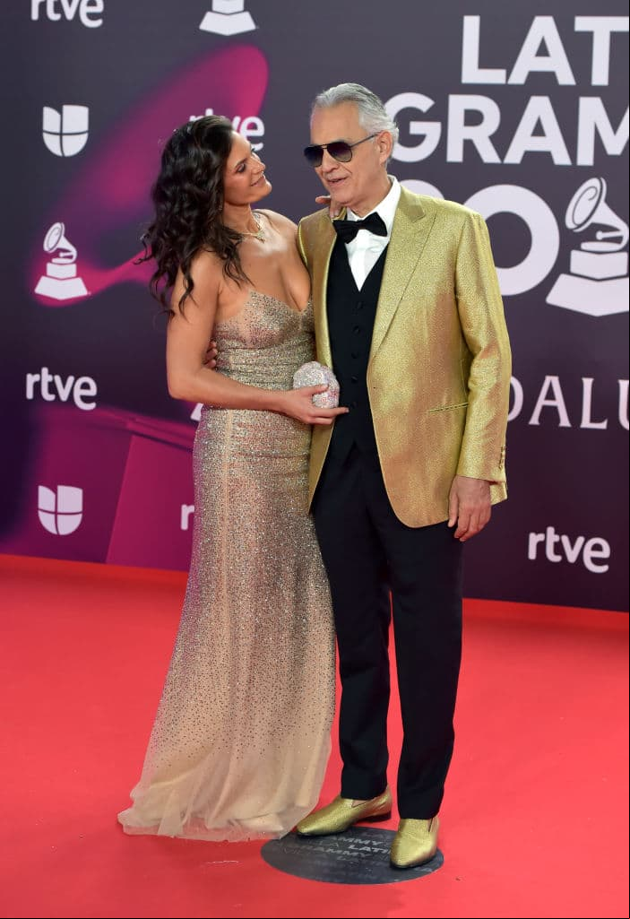 Veronica Berti y su esposo Andrea Bocelli