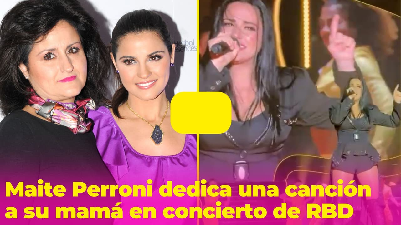 Maite Perroni hizo llorar a sus fans: le dedicó una canción a su mamá en concierto de RBD