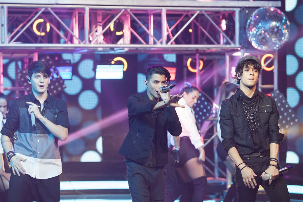 Christopher, Richard, Zabdiel, Joel y Erick volvieron locas a las fans presentes que cantaron y bailaron sin parar