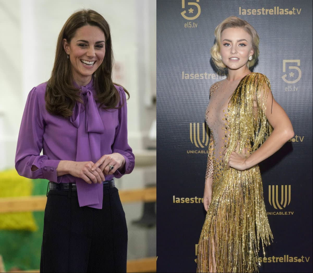 Así como Angelique Boyer, Kate Middleton se puso su ropa al revés