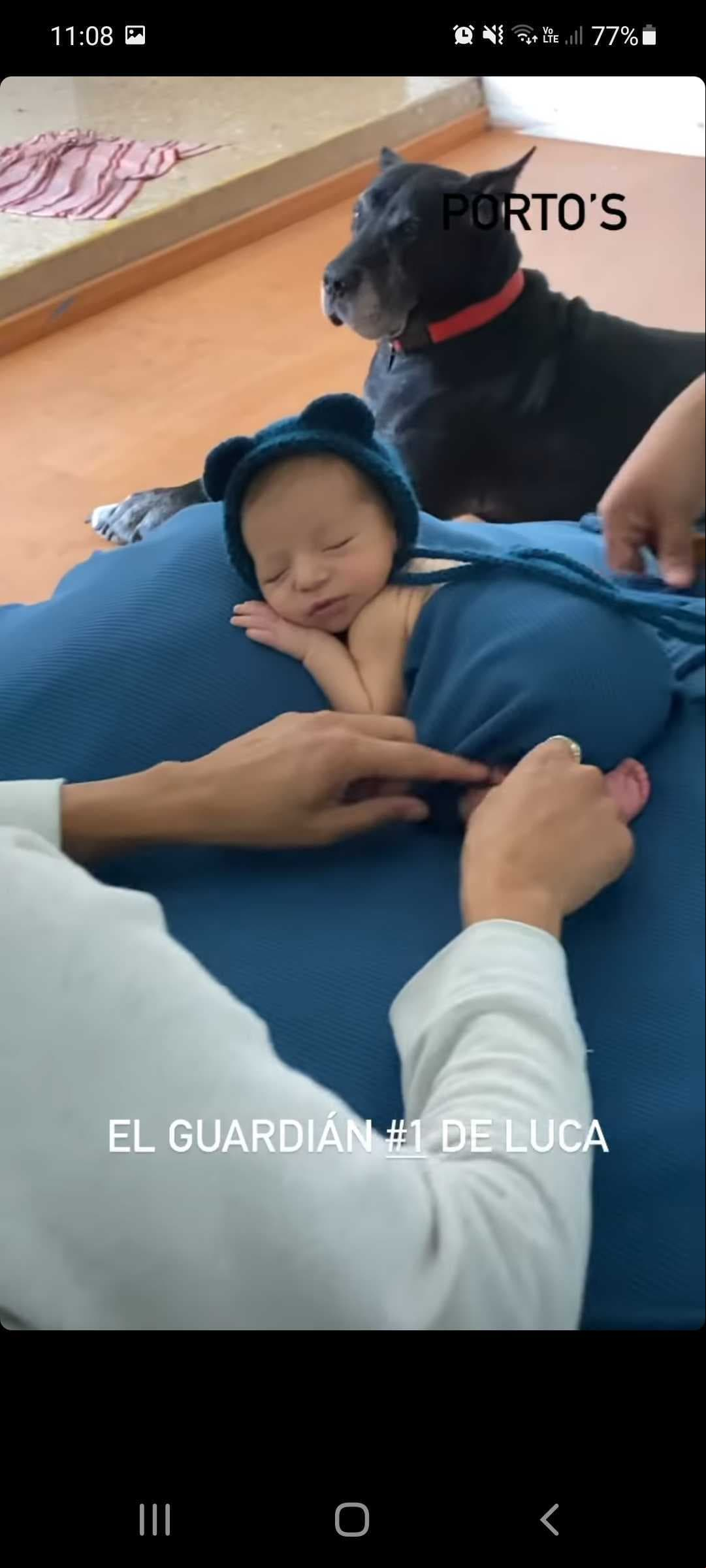 Horas después de que publicó cómo se portó Luca en su primera sesión fotográfica, la bailarina compartió un tierno retrato de su bebé, a quien le dedicó un emotivo mensaje.